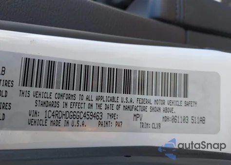 2016 Dodge Durango Limited from USA, damaged, VIN 1C4RDHDG6GC459463